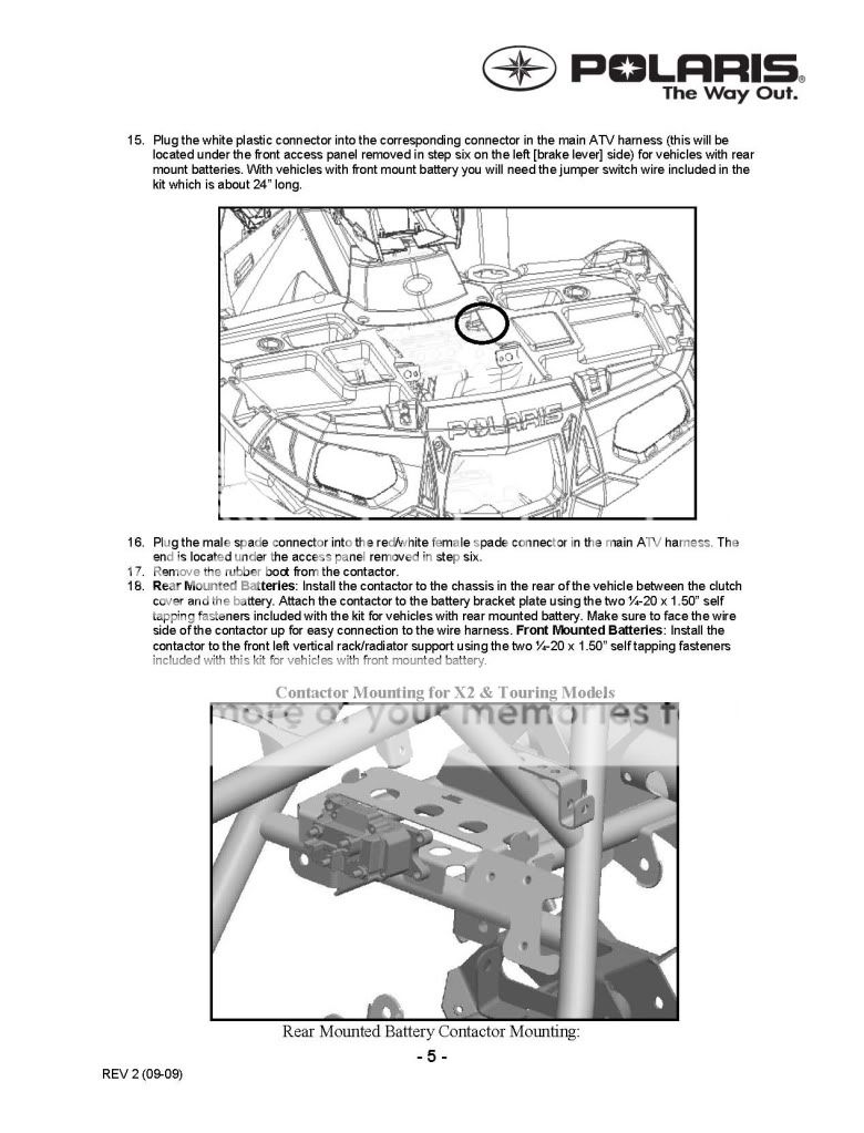 '10 550 X2 Winch Installation HELP! Polaris ATV Forum